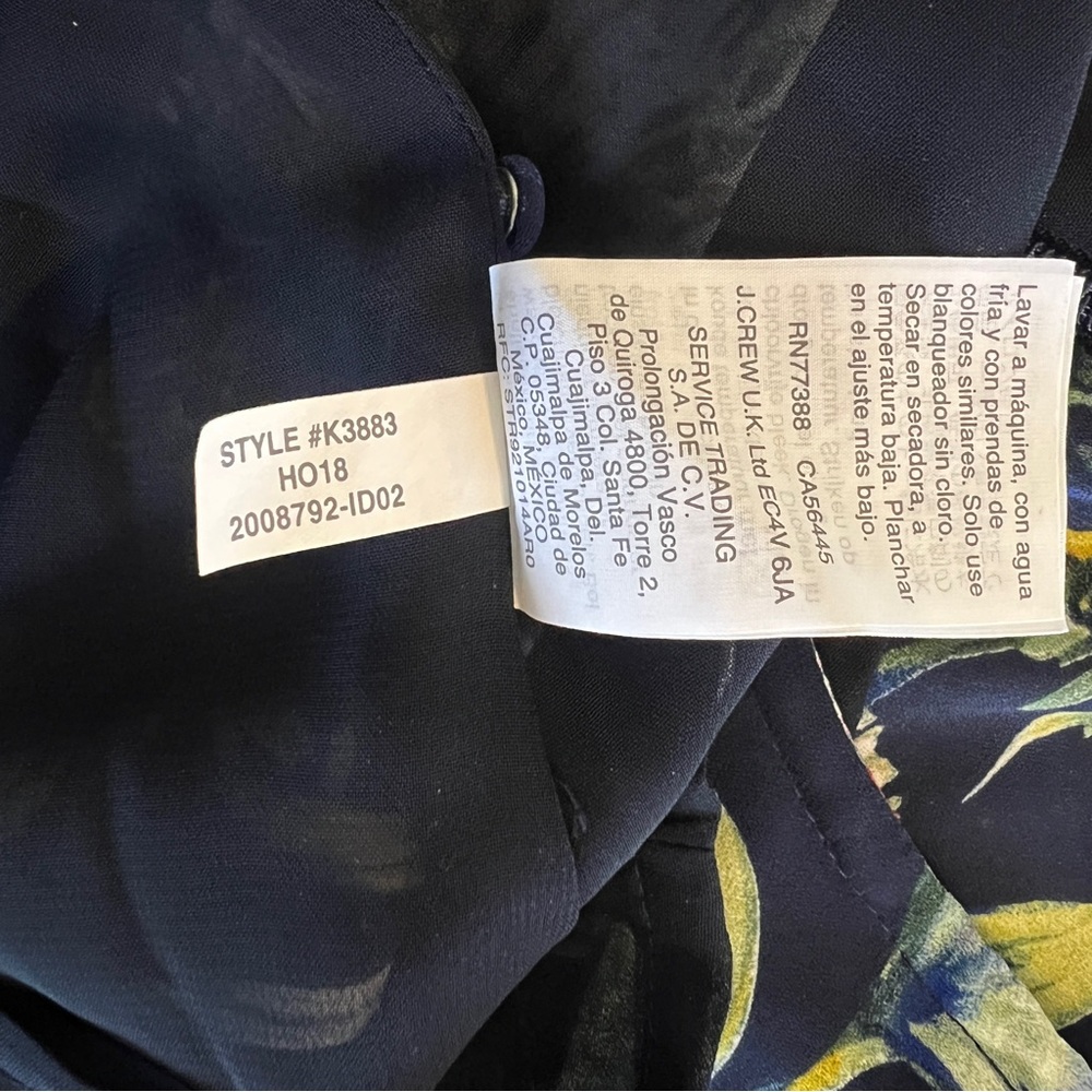 J.Crew Flouncy Hem Dress in Painted Floral - Size 2 - Picture 8 of 13